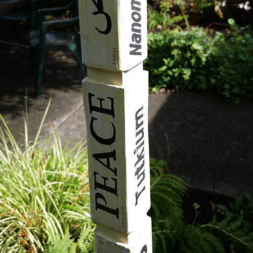 Peace Marker on Ground Floor Patio